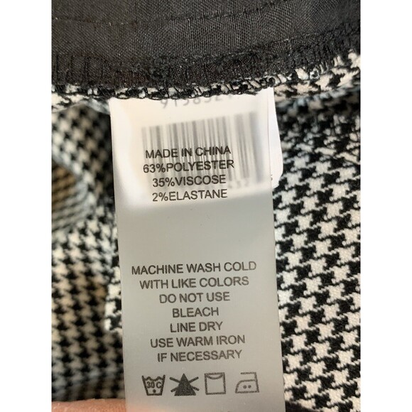 Vince Camuto Womens’s Houndstooth Straight Leg Dress Career Pants Sz 14 - Picture 4 of 9